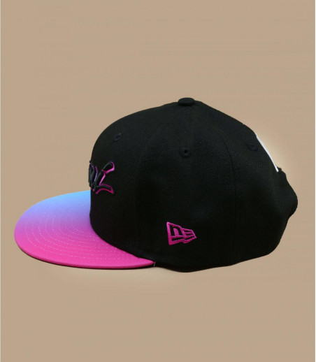 gorra Miami negro rosa